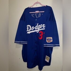 Vintage Mitchell & Ness 50thAnniversary  Jackie Robinson 1997 Mike Piazza Jersey